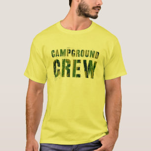 T-shirt CAMPGROUND CREW Camo Hôte Conseiller d'été Enseign