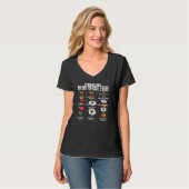 T-shirt Camping 6 Choses Que Je Fais Dans Mon Temps Libre  (Devant entier)