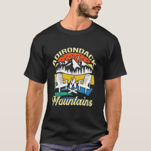 T-shirt Camping Adirondack Mountain Randonnées Us Park Ext