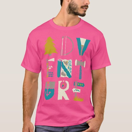 T-shirt Camping Adventure Attend Travel Camping (Devant)