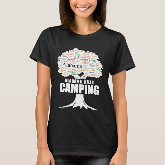 T-shirt Camping Alabama Hills Camping (Devant)