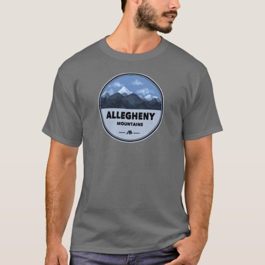 T-shirt Camping Allegheny Mountains (Devant)