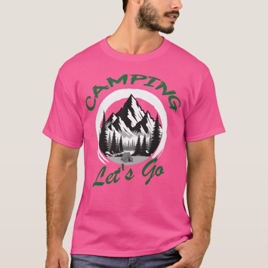 T-shirt Camping Allons-y ami (Devant)