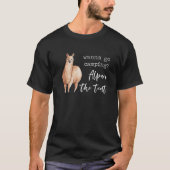 T-shirt Camping Alpaca Tente Funny Llama Love Pun Citation (Devant)