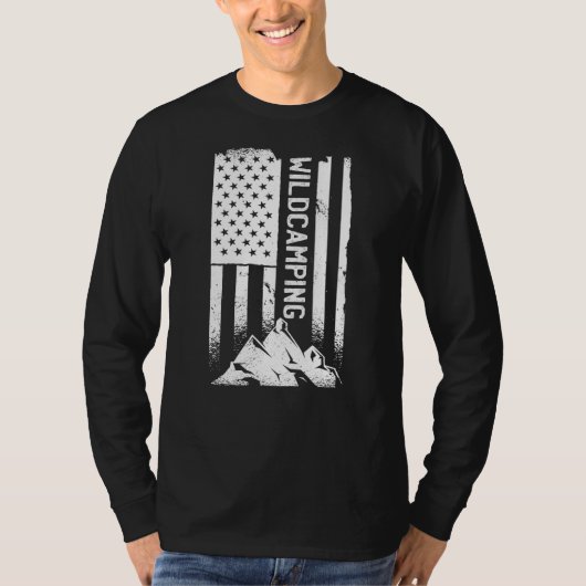 T-shirt Camping American Flag Patriotic 5th Wheel Camper (Devant)