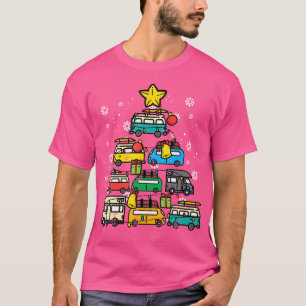 T-shirt Camping Arbre de Noël Hommes Femmes Papa