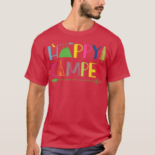T-shirt Camping Arrow Happy Summer Camp Camping