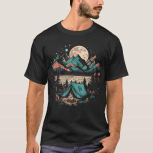 T-shirt Camping Au Bord Du Lac