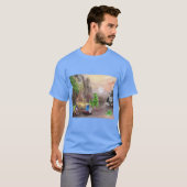 T-shirt Camping avec les Dix Monstres de Liittle (Devant entier)