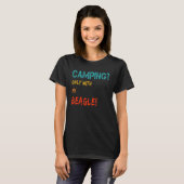 T-shirt Camping avec tente de chien camper van seulement a (Devant entier)