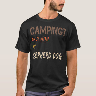 T-shirt Camping Avec Tente De Chien Caravane Rétro Seuleme
