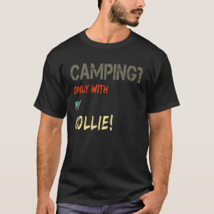 T-shirt Camping Avec Tente De Chien Motorhome Vintage Seul