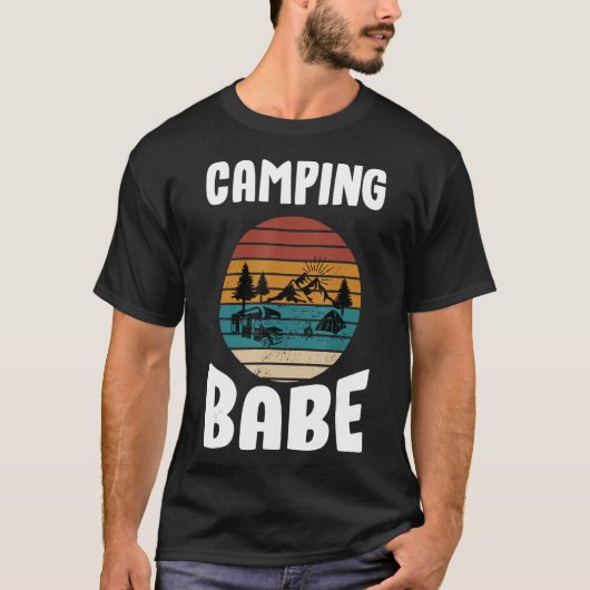 T-shirt Camping bébé, femme camper, camping, camping, camp (Devant)