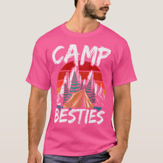 T-shirt Camping Besties Sunset Randonnée extérieur Backpac