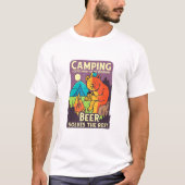 T-shirt Camping Bière Bear (Devant)