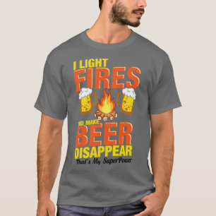 T-shirt Camping bière de feu de camp 4