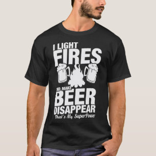 T-shirt Camping bière de feu de camp 7