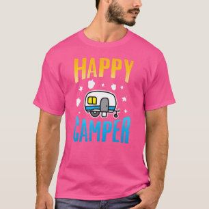 T-shirt Camping Camp Happy Campeur Camping drôle