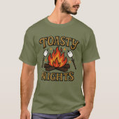 T-shirt Camping Campfire Toasty Nights Adventure Randonnée (Devant)