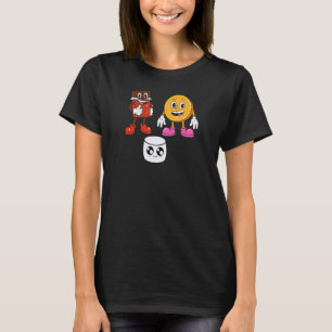 T-shirt Camping Camping Camping Camping Chocolat Marshmall