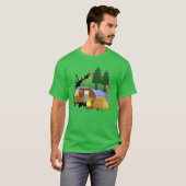T-shirt Camping car adventure mountain landscape journey r (Devant entier)