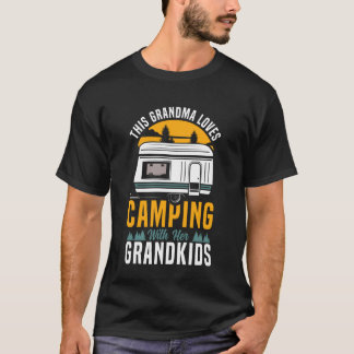 T-shirt Camping-car Rétro Mamie Cette Mamie Aime