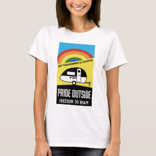 T-shirt camping caravane gay