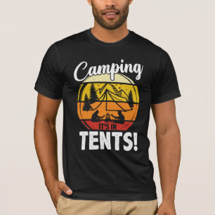 T-shirt Camping C'est dans les tentes Funny Camper Camping