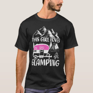 T-shirt Camping Cette Fille Aime Le Glamping