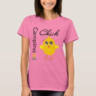 T-shirt Camping Chick