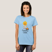 T-shirt Camping Chick Ringer (Devant entier)
