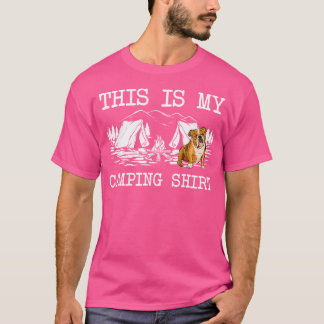 T-shirt Camping Chien Chien Chien De Campagne Voici Mon Ca