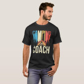 T-shirt Camping Coach Camper Campsite Camp Campfire (Devant entier)