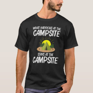 T-shirt Camping cool Art Pour Hommes Femmes Tente Extérieu