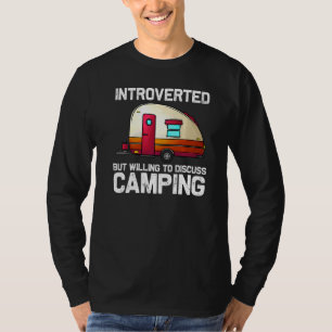T-shirt Camping Cool Pour Hommes Femmes Campeur Randonnée 