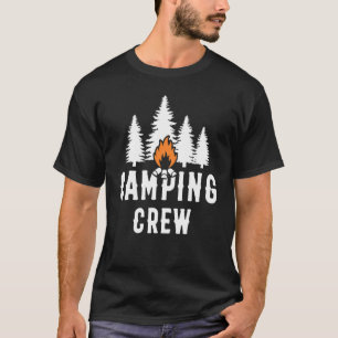 T-shirt Camping Crew Bonfire Camping Camping Randonnée d'é
