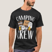T-shirt Camping Crew Cute S’mores Marshmallow Campfire (Devant)