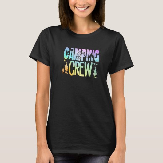 T-shirt Camping Crew RV Camper Outdoors Vacation Adventur (Devant)