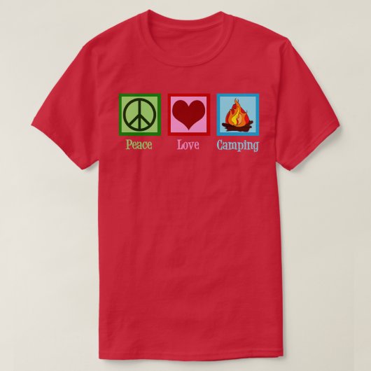 T-shirt Camping Cute (Design devant)