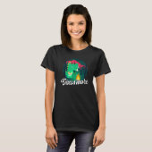 T-shirt Camping Cute Dinosmore Feu de Campement Smore Mars (Devant entier)