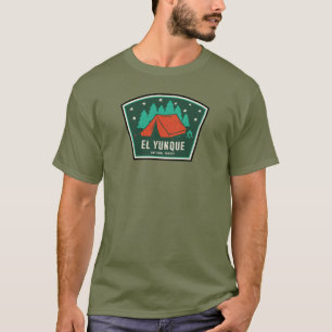 T-shirt Camping dans la forêt nationale d'El Yunque