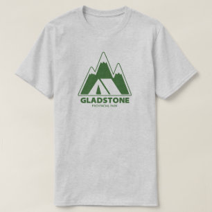 T-shirt Camping dans les montagnes du parc provincial Glad