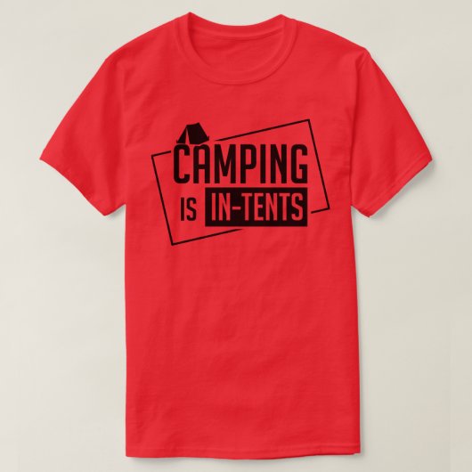 T-shirt Camping Dans Tentes 1 (Design devant)