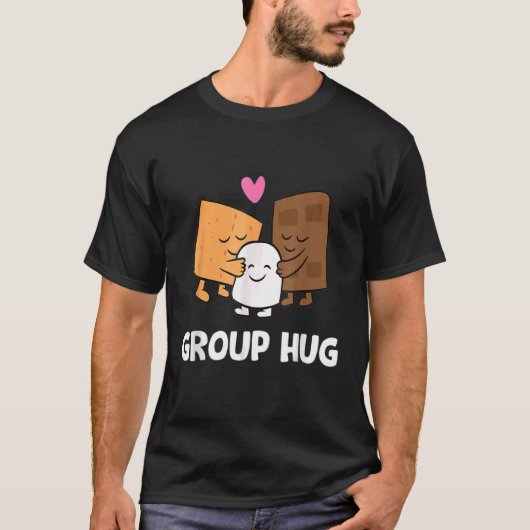 T-shirt Camping de groupe Smores Chocolat Marshmallow Camp (Devant)