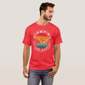 T-shirt Camping de luxe C'est comme du camping Citations d (Devant entier)