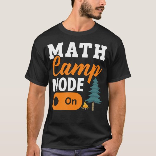 T-shirt Camping de maths Mathématicien Campeur Mathématiqu (Devant)