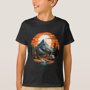T-shirt Camping de montagne Randonnée Extérieur Nature Hom