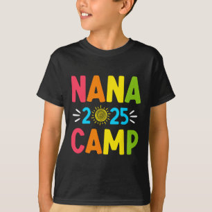 T-shirt Camping de Nana 2025 Vacances en famille Équipe de