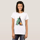 T-shirt Camping de Tipi de Natif américain de Kokopelli (Devant entier)