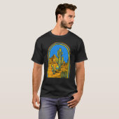 T-shirt Camping Desert Landscape Cactus Desert Life Succul (Devant entier)